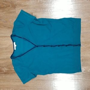 (M) Cleo Velvet Trim Cardigan Business Casual Office Comfortable Soft Workwear
